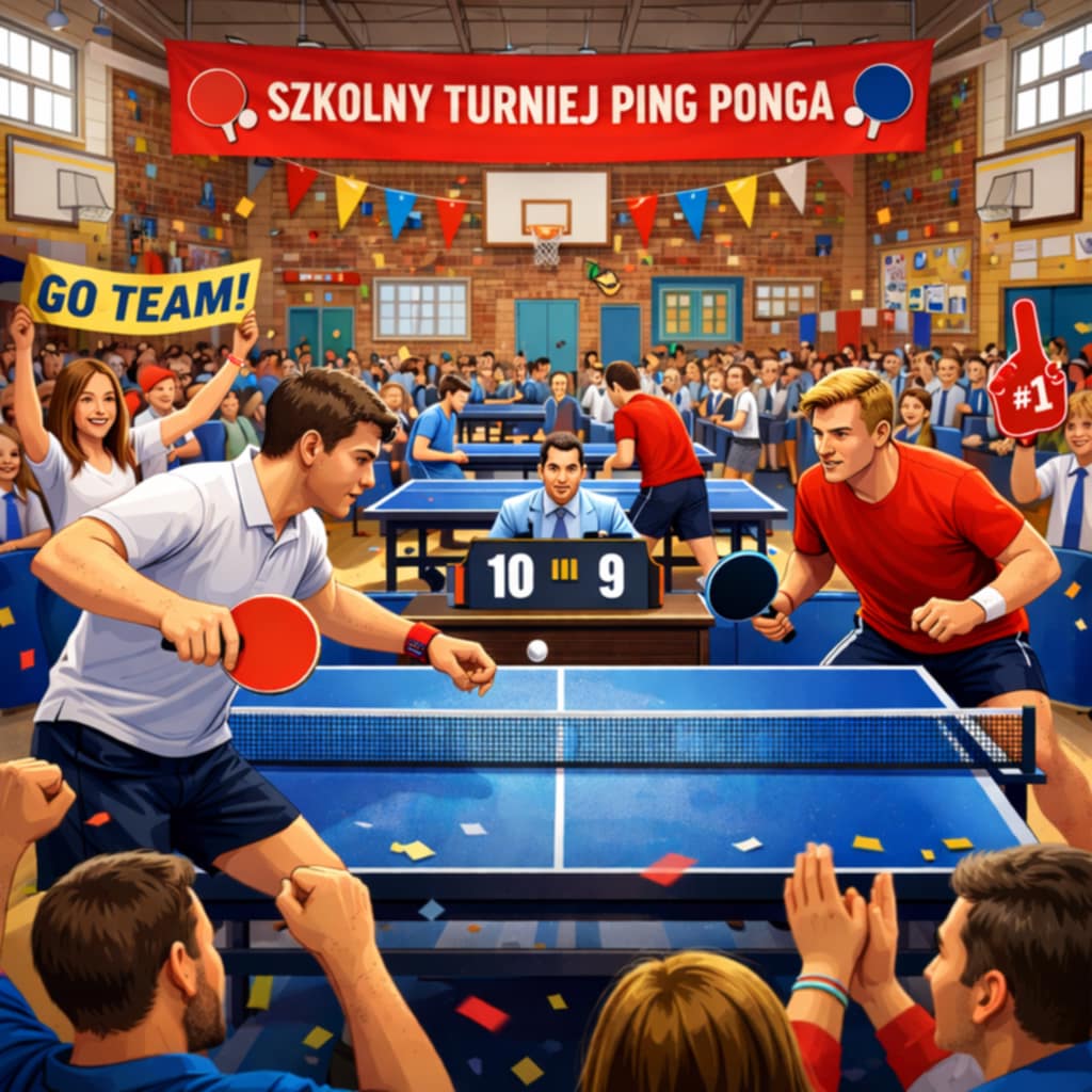 Szkolny turniej ping-ponga